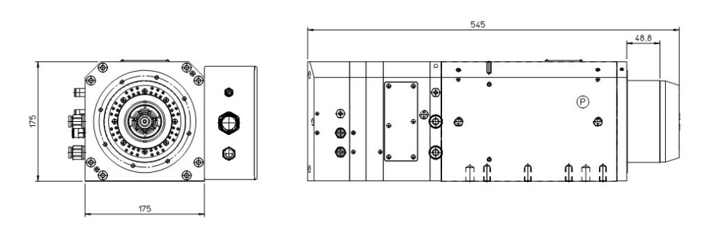 Ingombro per RA150/22FP1HSKA63CRPD(E)EN  